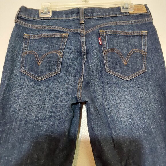 Levi's 505 Boyfriend Mid-Rise Straight Leg Crop Jeans - 12 - Great Condition - Picture 5 of 8